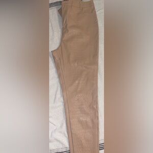 Croc faux leather trouser Nude